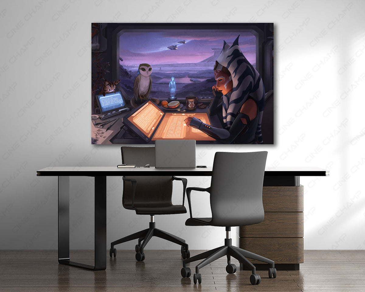 Ahsoka Tano Relaxing Sci-Fi Wall Art