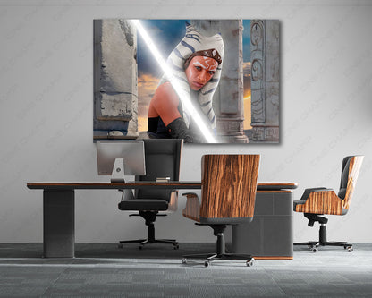 Ahsoka Togruta Warrior Canvas Art