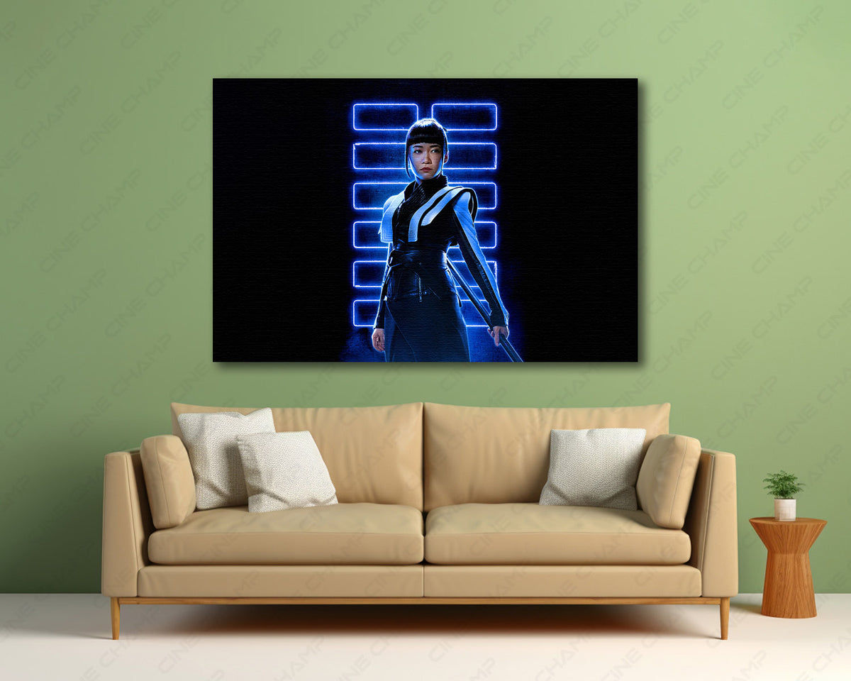 Akiko ninja character canvas artwork