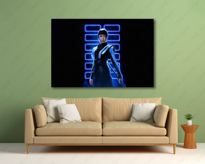Akiko ninja character canvas artwork