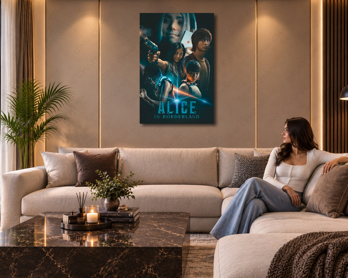 Alice in Borderland Canvas Wall Art Mind-Bending Survival Movie Print