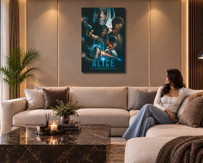 Alice in Borderland Canvas Wall Art Mind-Bending Survival Movie Print