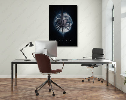 Alien Earth extraterrestrial canvas print