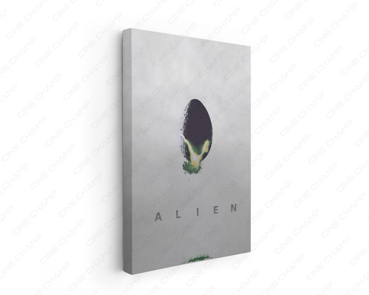 Alien Extraterrestrial Terror Canvas Wall Art