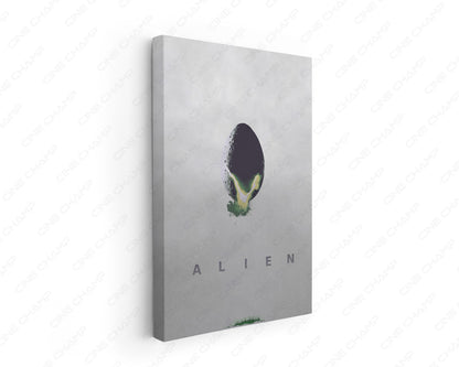 Alien Extraterrestrial Terror Canvas Wall Art