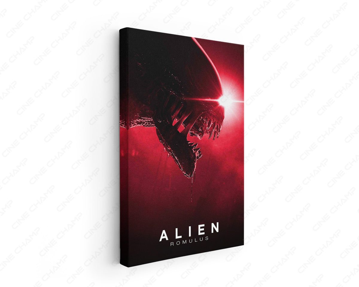 Alien Romulus Canvas Wall Art inspired by the 2024 sci-fi horror movie
