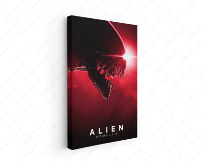 Alien Romulus Canvas Wall Art inspired by the 2024 sci-fi horror movie