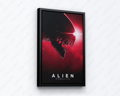 Alien Romulus collectible canvas artwork for fans of deep-space horror