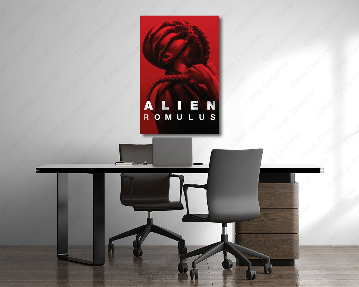 Alien Romulus movie artwork for a gaming room display