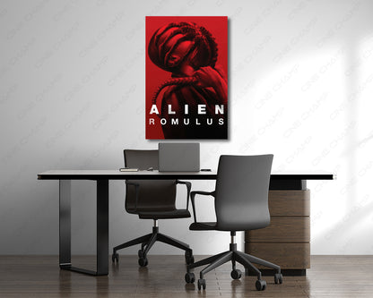 Alien Romulus movie artwork for a gaming room display