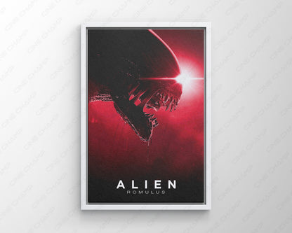 Alien Romulus movie wall art for science-fiction horror collectors