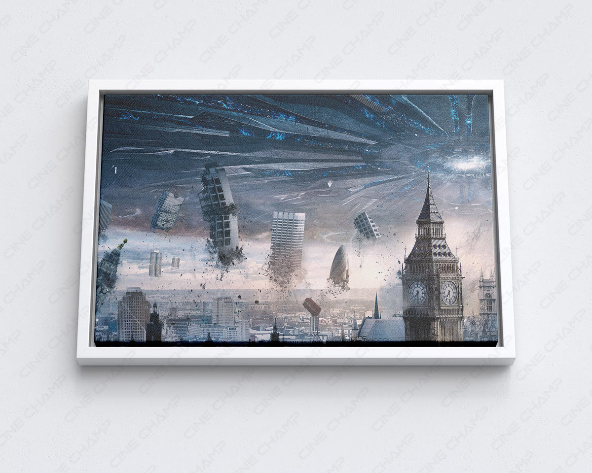 Alien invasion sci fi wall decor