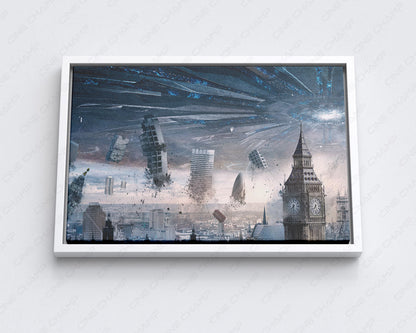 Alien invasion sci fi wall decor