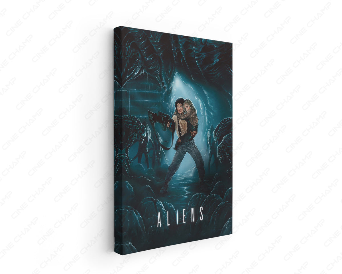 Aliens Canvas Wall Art inspired by the iconic science fiction action film