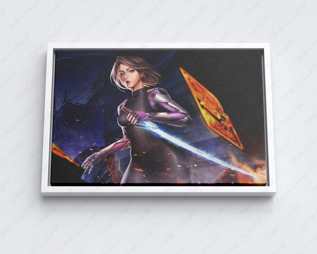 Alita Cyberpunk Inspired Canvas Print Wall Art
