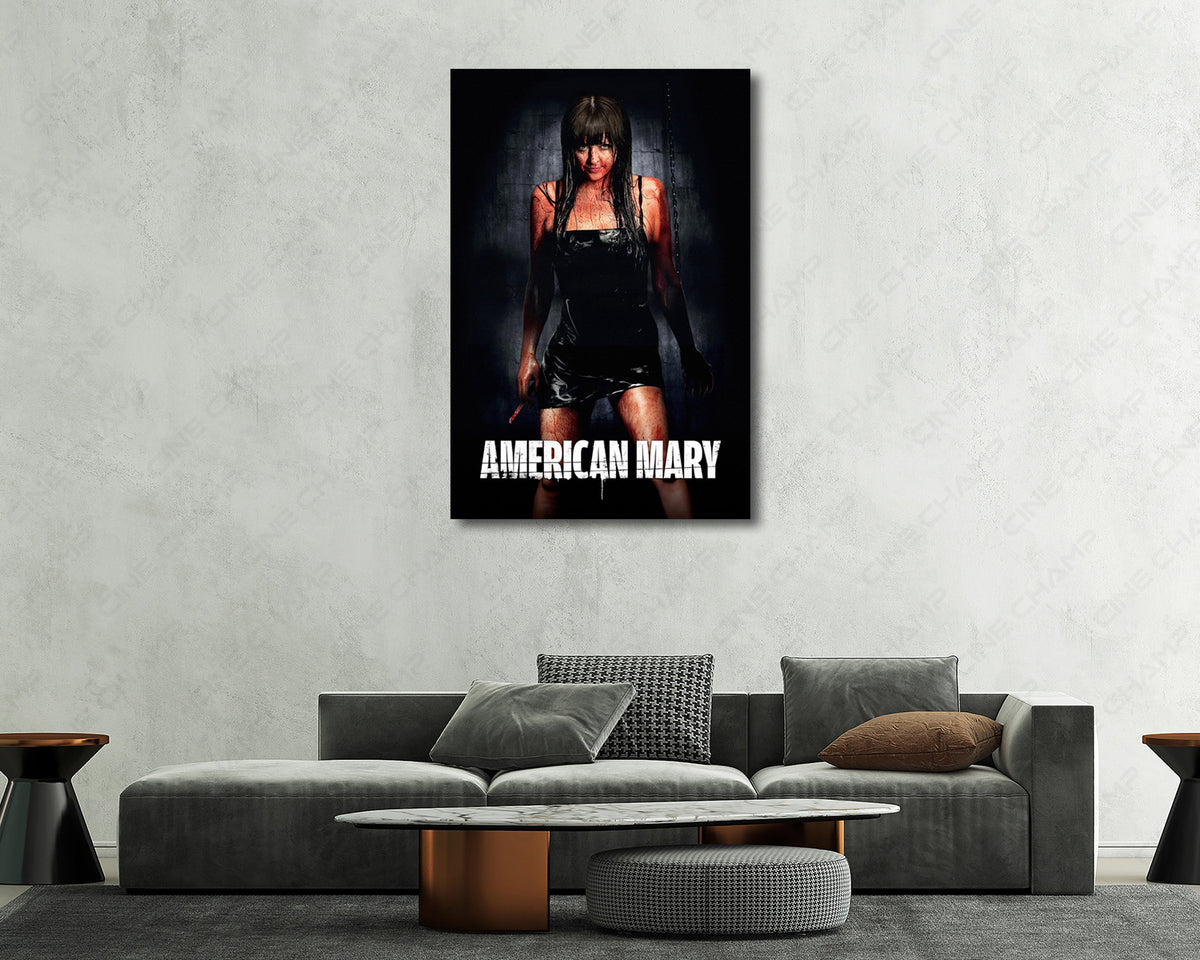 American Mary horror movie canvas print for a cinematic collection