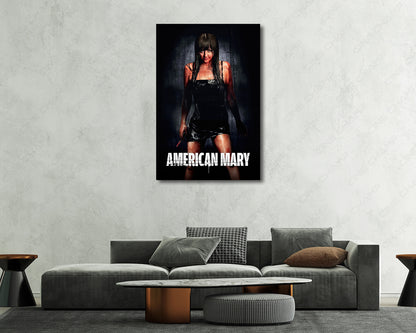 American Mary horror movie canvas print for a cinematic collection