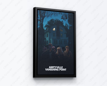 Amityville-inspired dark cinematic canvas artwork