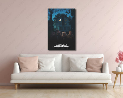 Amityville Vanishing Point movie-inspired canvas decor