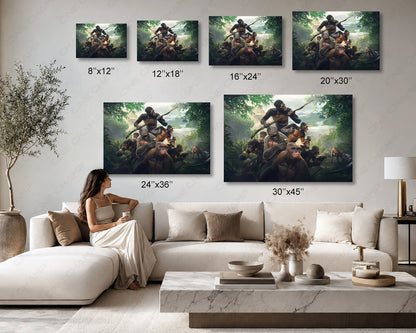 Ancestors The Humankind Odyssey Canvas Print Gaming Wall Art