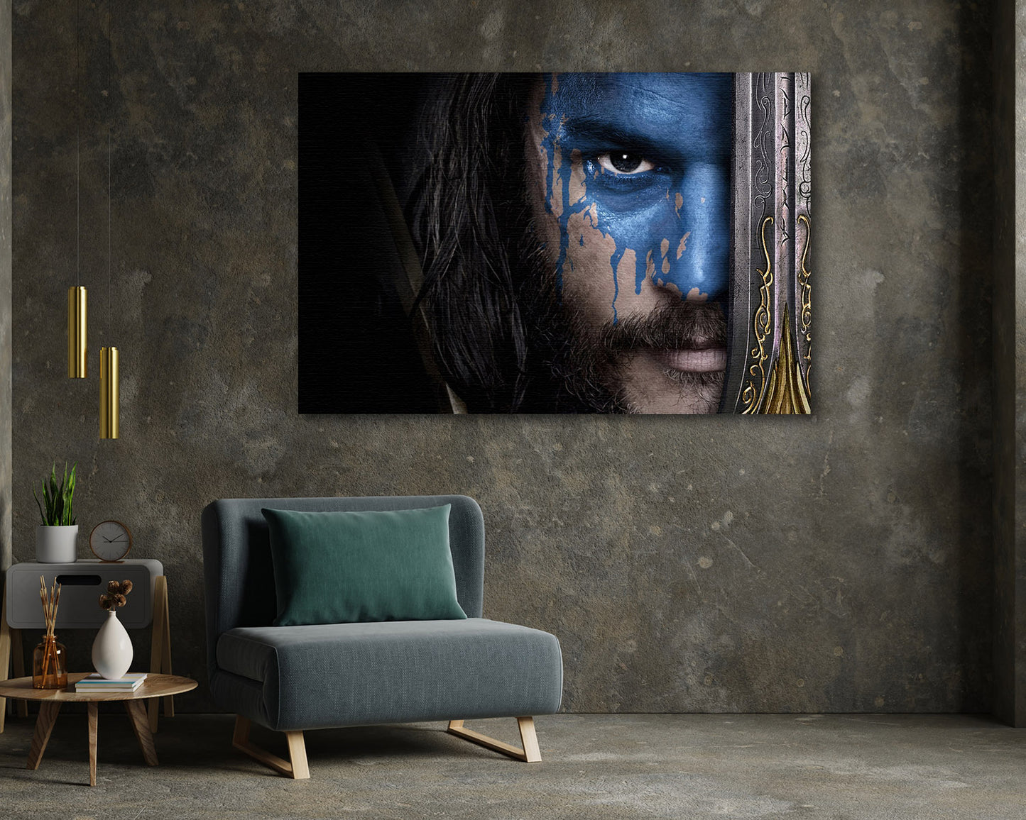 Anduin Lothar Warcraft Canvas Wall Art