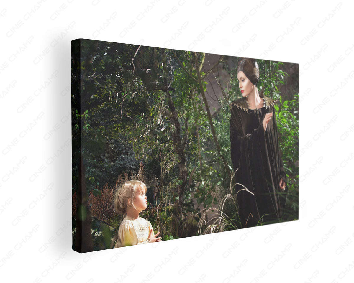 Angelina Jolie As Maleficent Canvas Wall Art