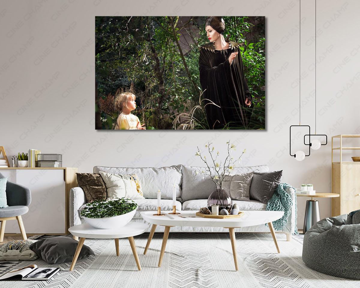Angelina Jolie Maleficent Looking Back Canvas Print