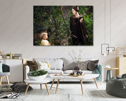 Angelina Jolie Maleficent Looking Back Canvas Print
