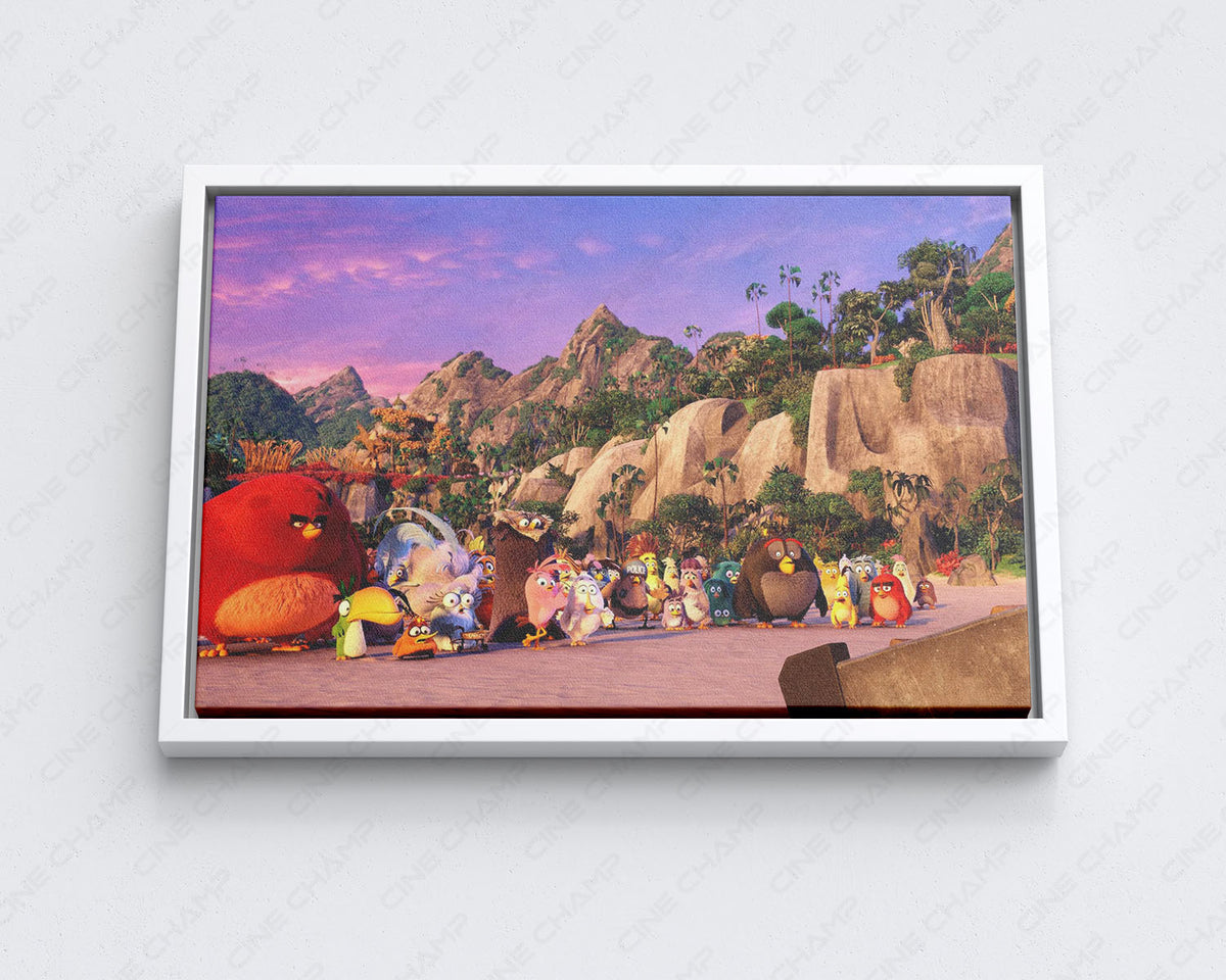 Angry Birds All Characters Canvas Print For Kids Room
