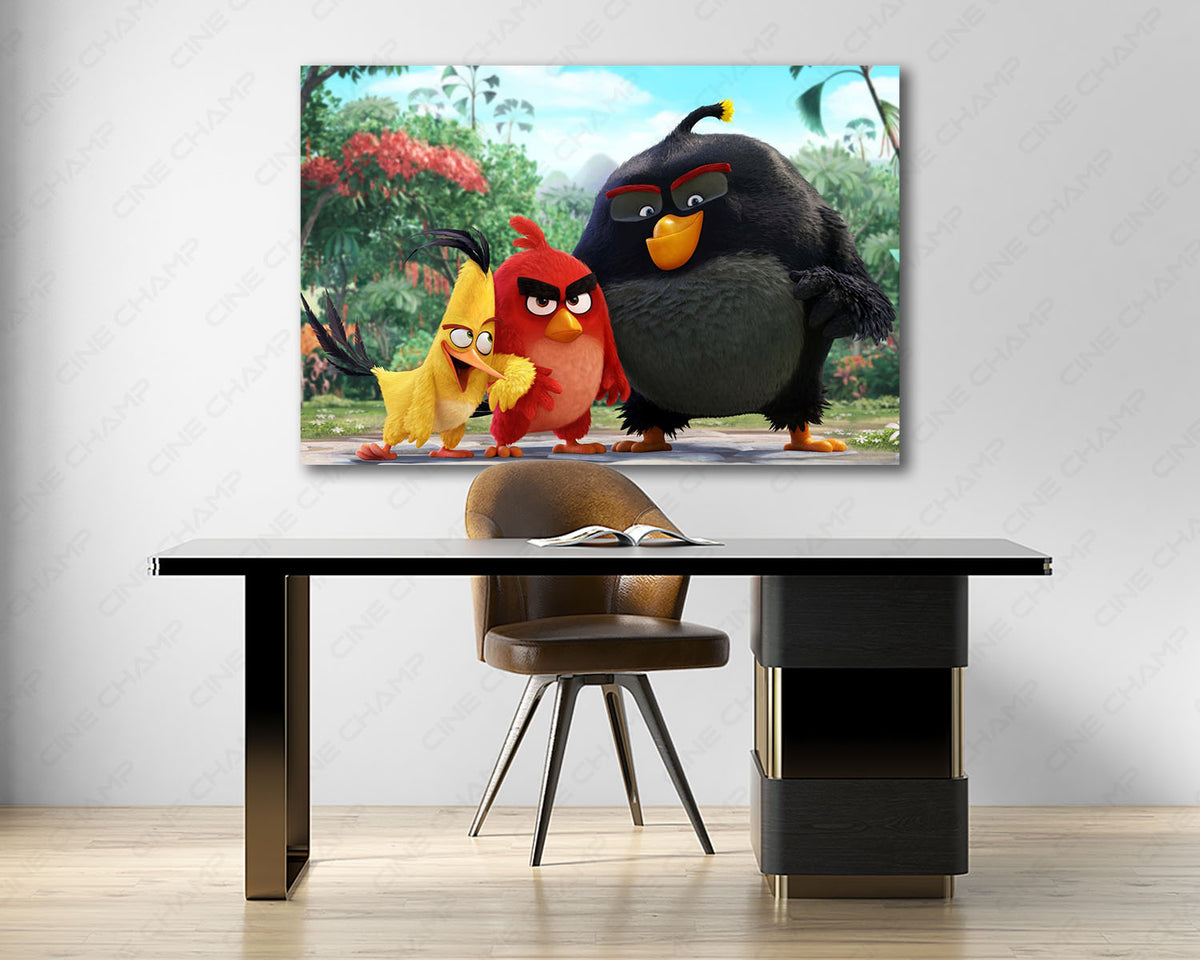 Angry Birds Animated Wall Art For Gaming Room