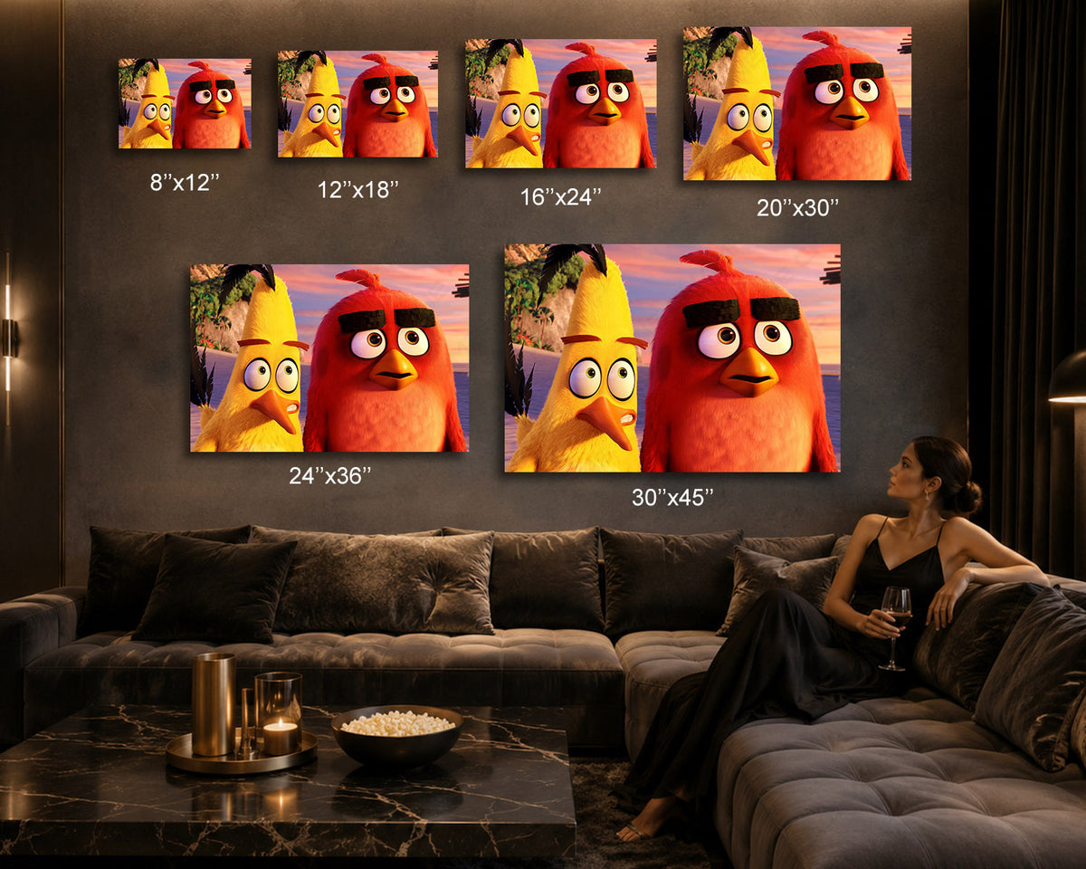 Angry Birds Cartoon Wall Art