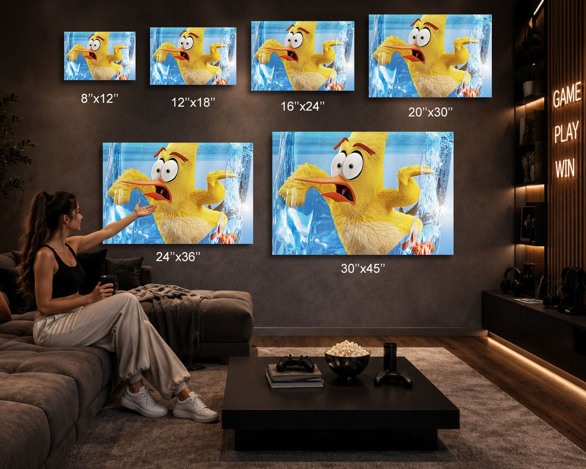 Angry Birds Chuck Character Wall Art