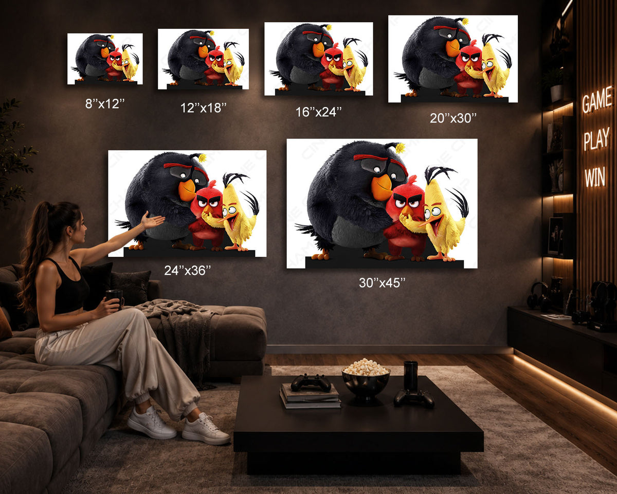 Angry Birds Gaming Room Wall Art