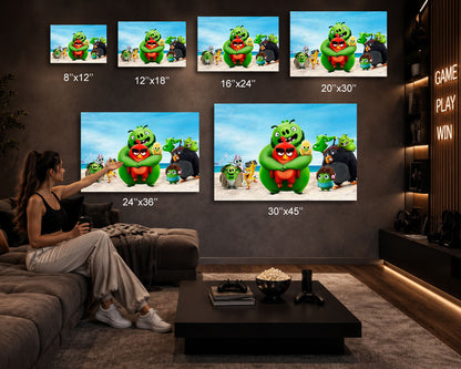 Angry Birds Kids Room Wall Artwork