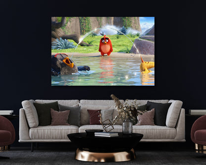 Angry Birds Lake of Whiz-dom Canvas Print