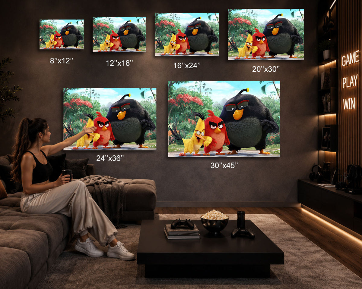 Angry Birds Movie Artwork For Home Entertainment Space