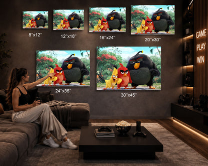 Angry Birds Movie Artwork For Home Entertainment Space