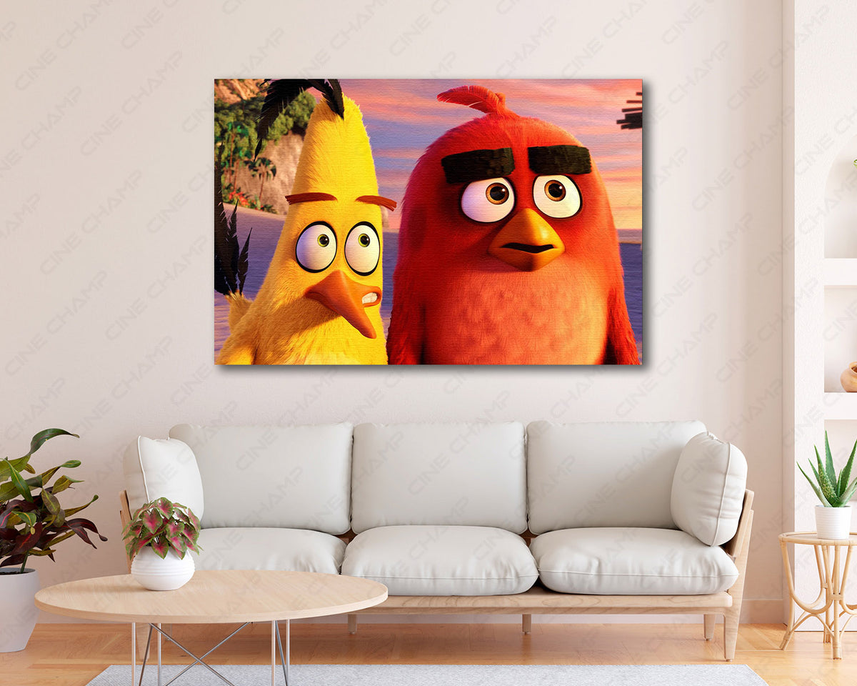 Angry Birds Red And Chuck Canvas Print