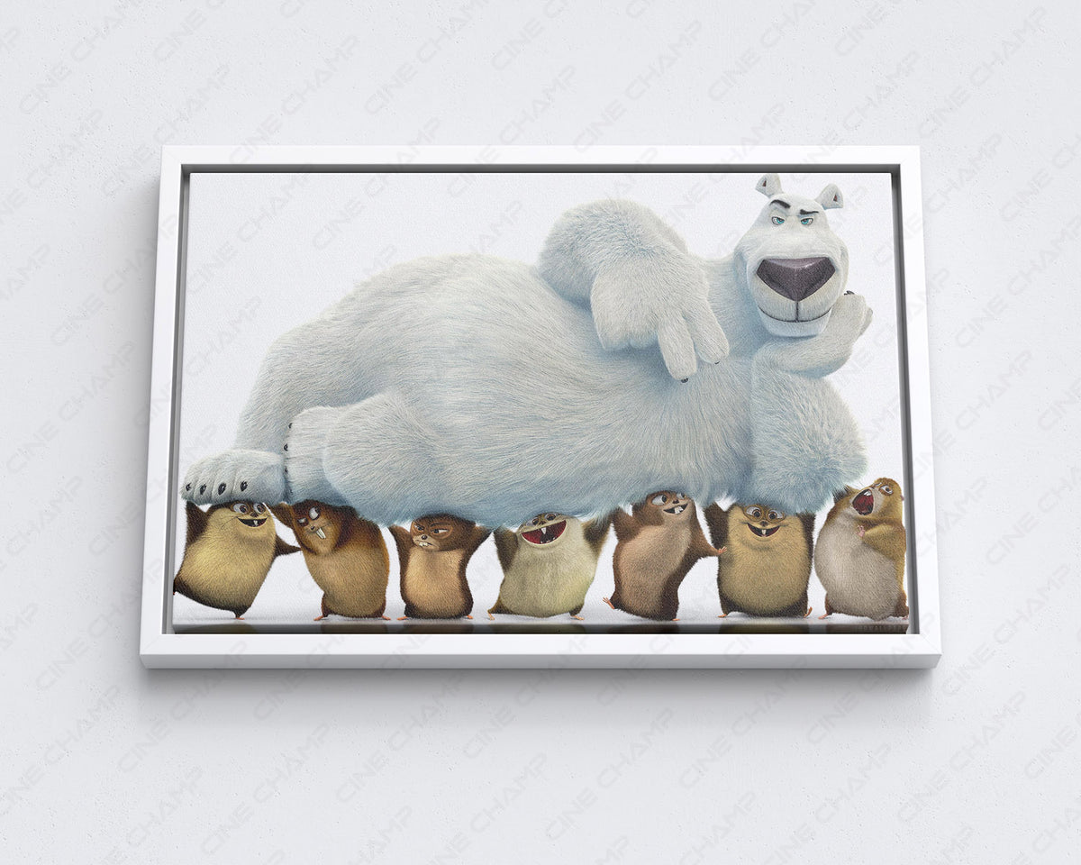 Animated Polar Bear Canvas Artwork