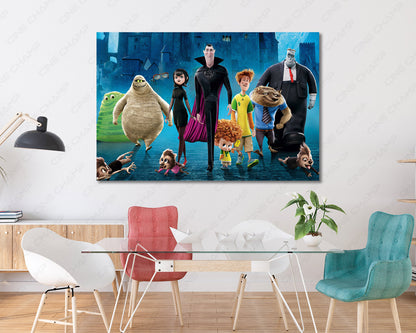 Animated monster movie wall art