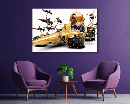 Animated movie canvas artwork featuring Minions