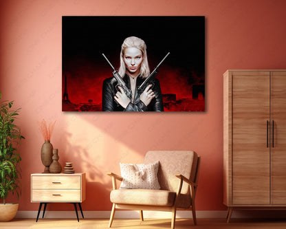 Anna Canvas Print Action Movie Wall Art