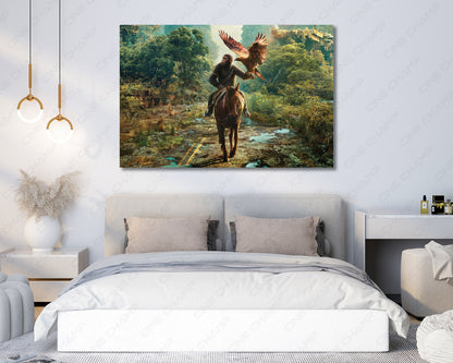 Ape civilization cinematic canvas artwork