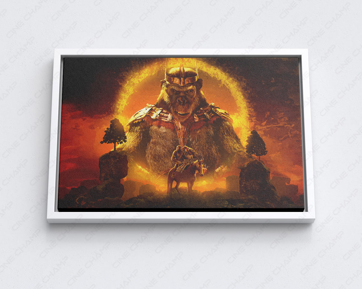 Apocalyptic ape civilization collector wall art