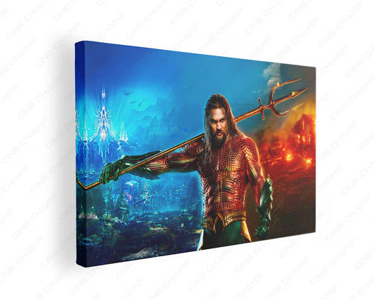 Aquaman Atlantis Warrior Canvas Print