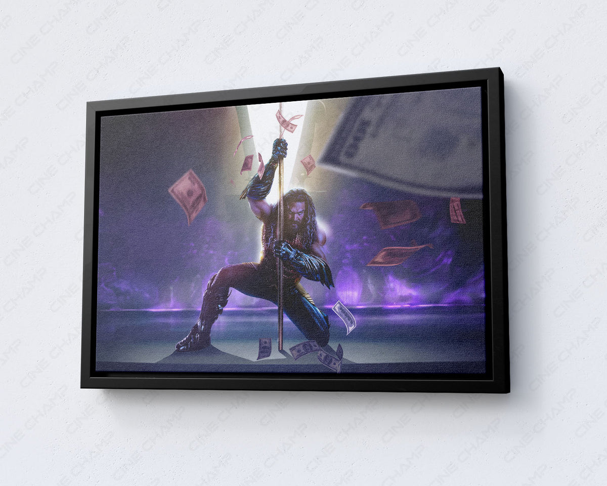 Aquaman Movie Dollar Canvas Art