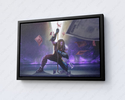 Aquaman Movie Dollar Canvas Art