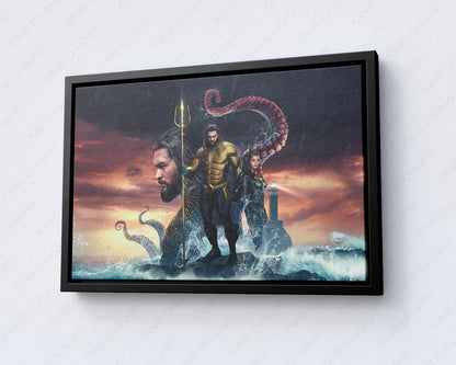 Aquaman Ocean Fantasy Canvas Wall Art
