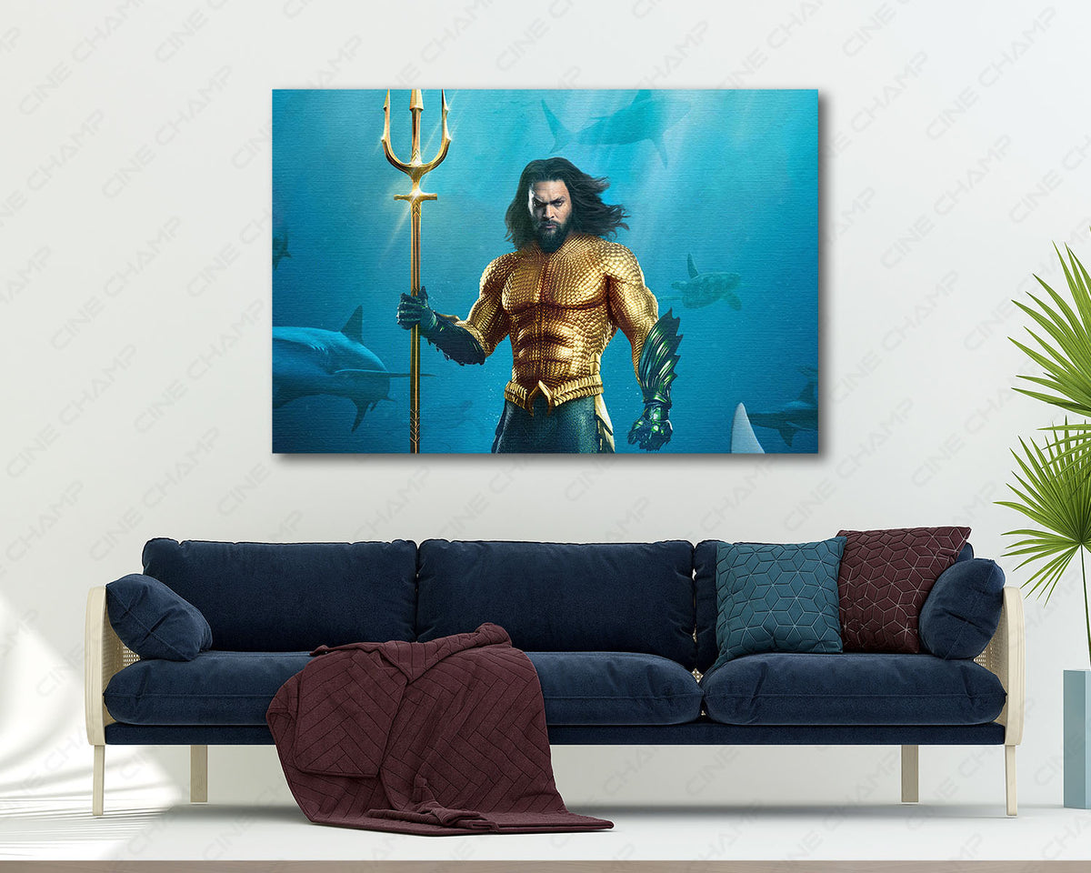 Aquaman Ocean Superhero Canvas Print