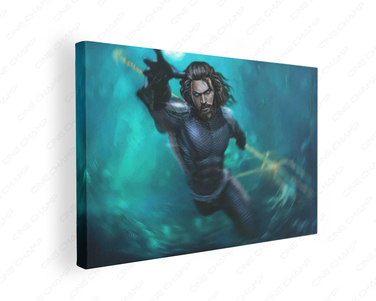 Aquaman Ocean Warrior Canvas Print
